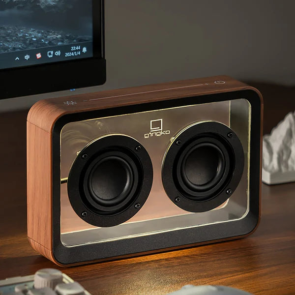 Gingko Mage See-through Bluetooth Speaker Noir - Blanc - Bois