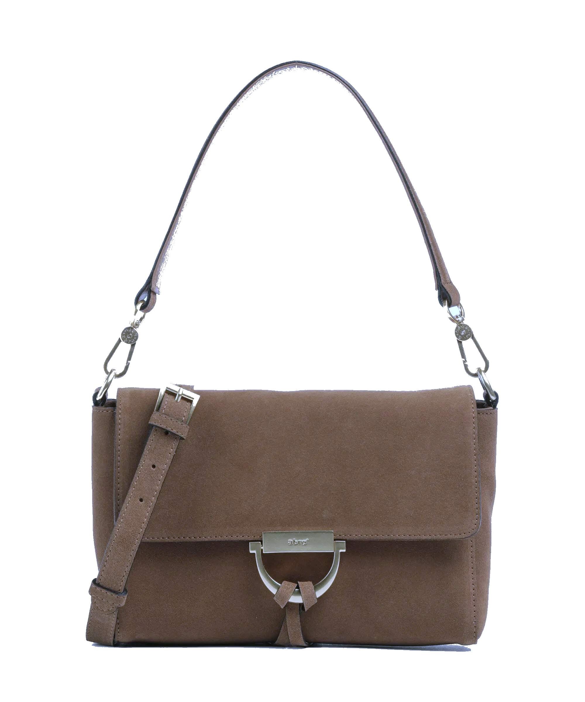 abro - sac Temi : cuir suede couleur chataigne