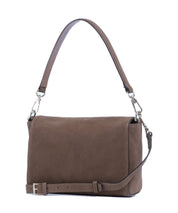 abro - sac Temi : cuir suede couleur chataigne