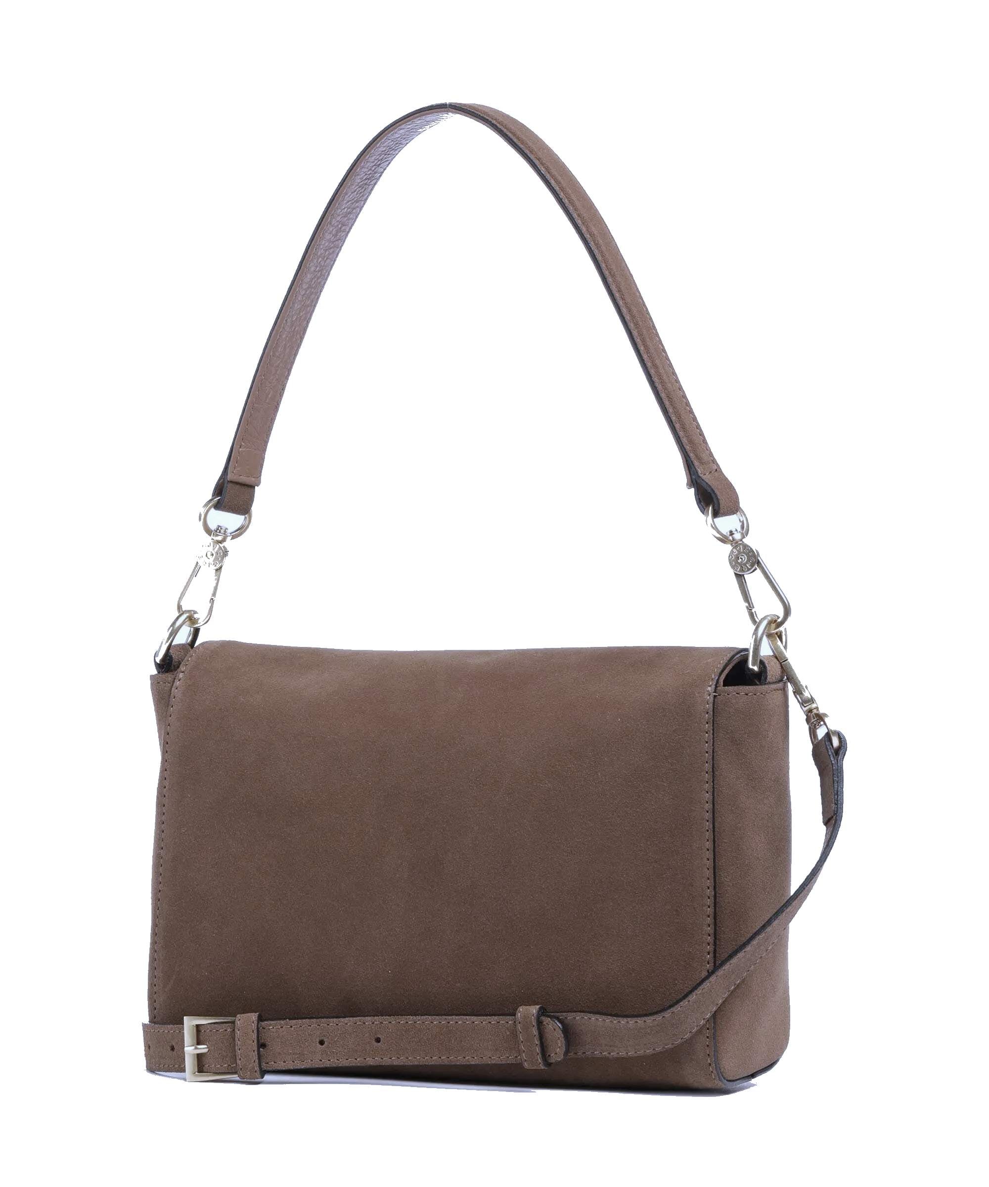 abro - sac Temi : cuir suede couleur chataigne