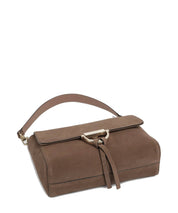 abro - sac Temi : cuir suede couleur chataigne