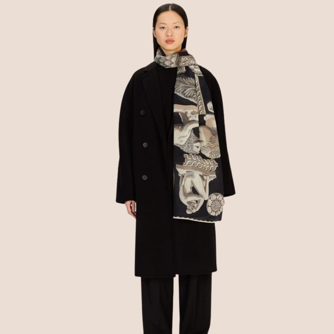 Inoui Editions - Echarpe laine 190 - Toutou Noir