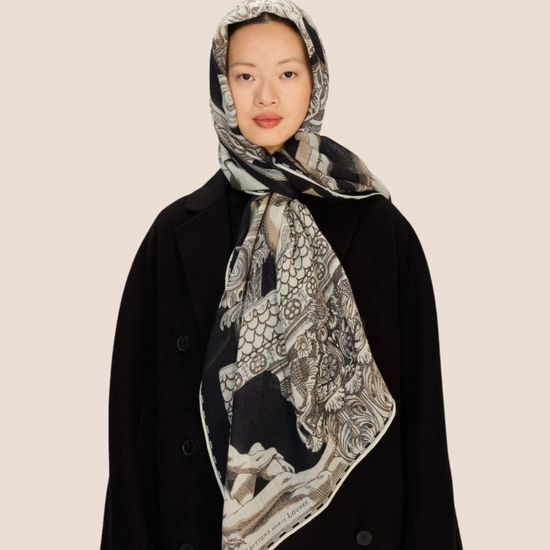 Inoui Editions - Echarpe laine 190 - Toutou Noir