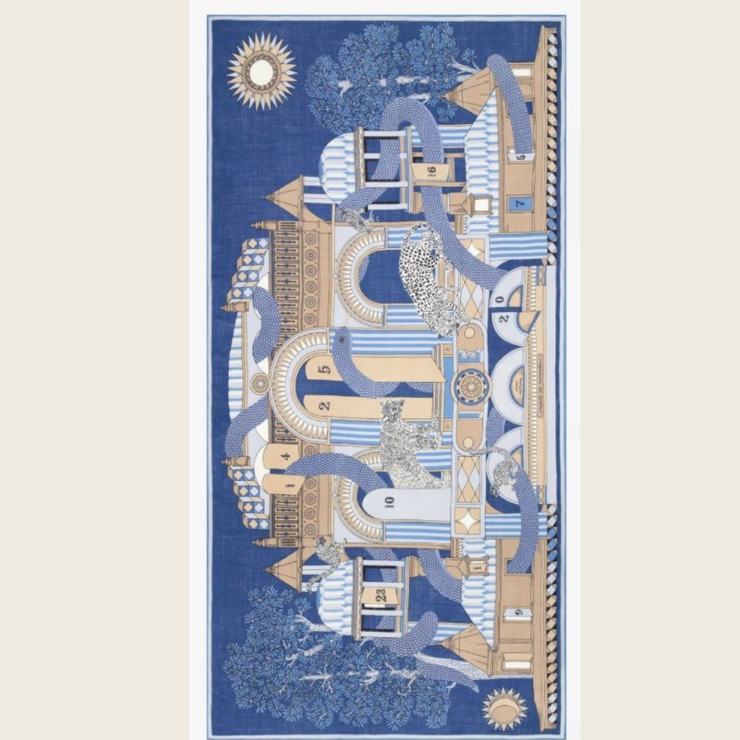 Inoui Editions - Echarpe laine 190 - Nicolas Bleu