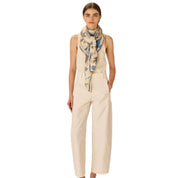 Inoui Editions - Atlas blanc - Carre 130 x 130 cm soie et modal