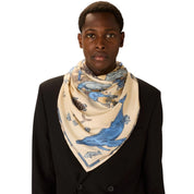 Inoui Editions - Atlas blanc - Carre 130 x 130 cm soie et modal