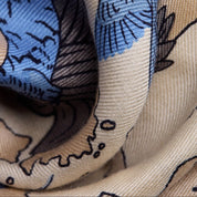 Inoui Editions - Atlas blanc - Carre 130 x 130 cm soie et modal