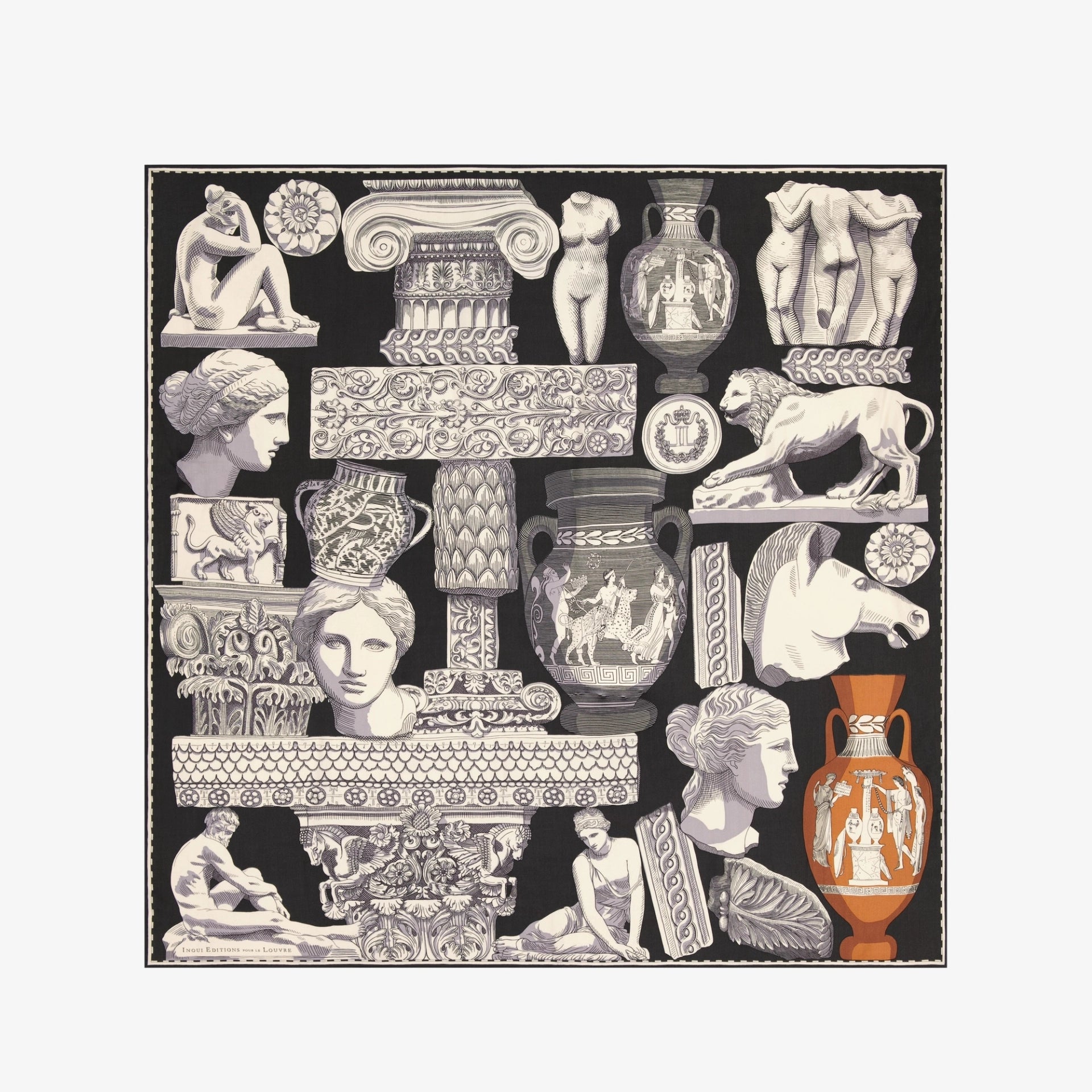 Inoui Editions - LOUVRE - Carré 130 - Archives- Noir