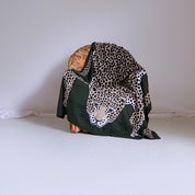 Inoui Editions Maison - Plaid Léopard Kaki