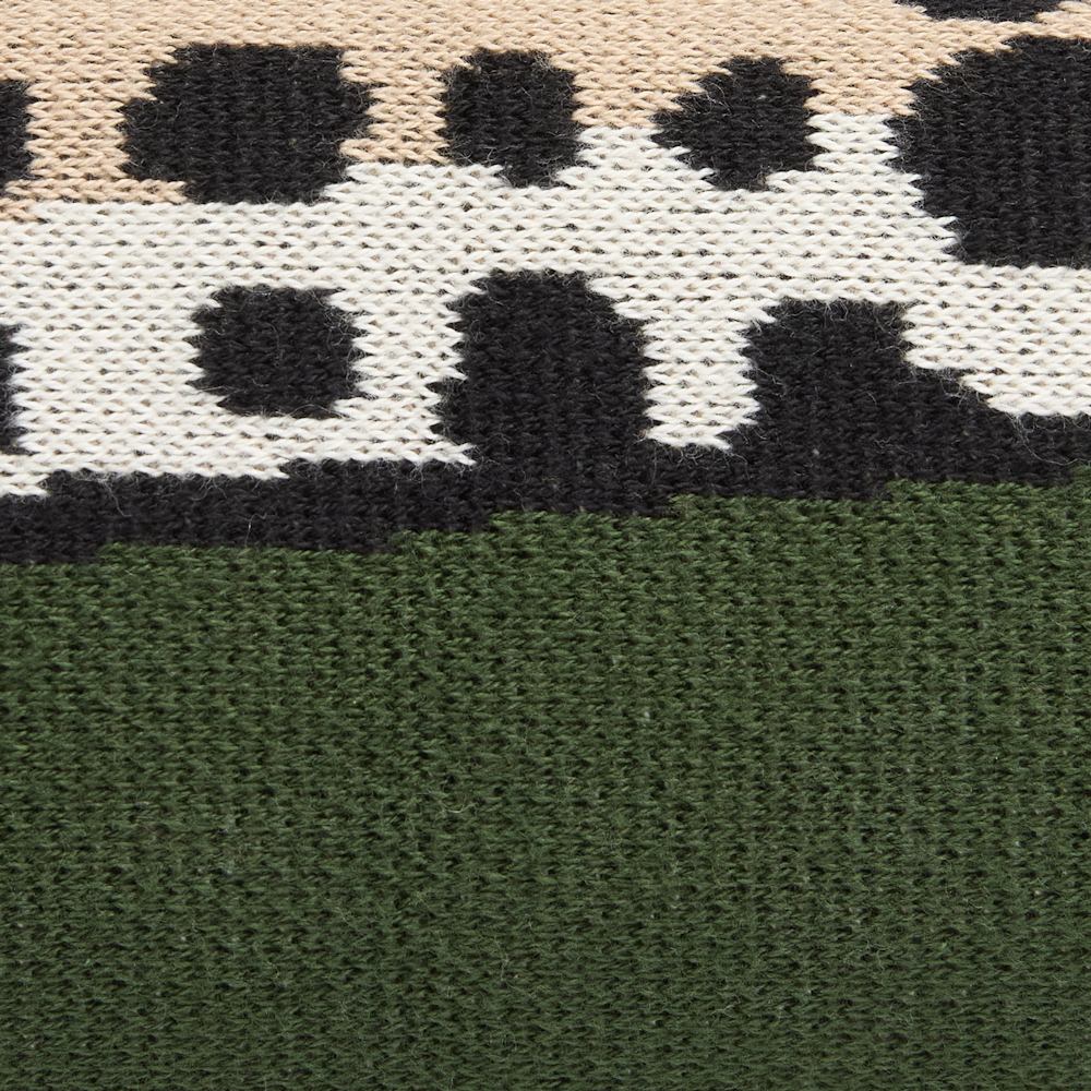 Inoui Editions Maison - Plaid Léopard Kaki