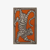 Inoui Editions Maison - Plaid Tigre Mantra Orange