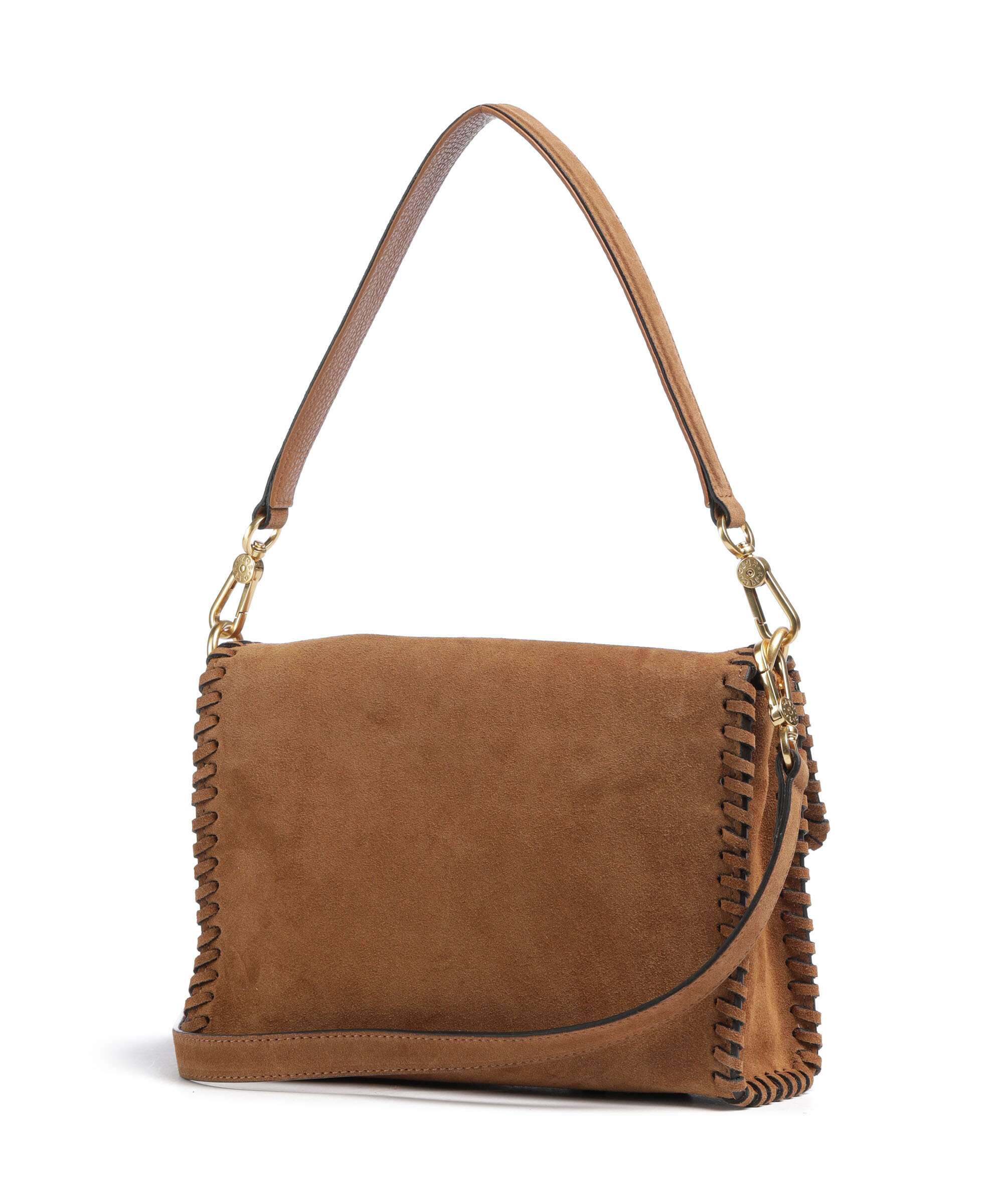 abro - abro - sac Temi Stitch : cuir suede couleur Tabac - ARTY DANDY