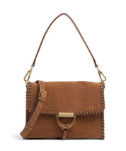 abro - abro - sac Temi Stitch : cuir suede couleur Tabac - ARTY DANDY