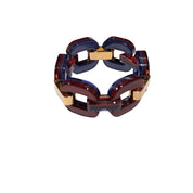 Xavier Derome - Xavier Derome - Gourmette Acetate double face : bleu  / bordeaux - ARTY DANDY