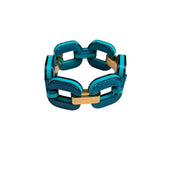 Xavier Derome - Xavier Derome - Gourmette Acetate Bleu-vert - ARTY DANDY