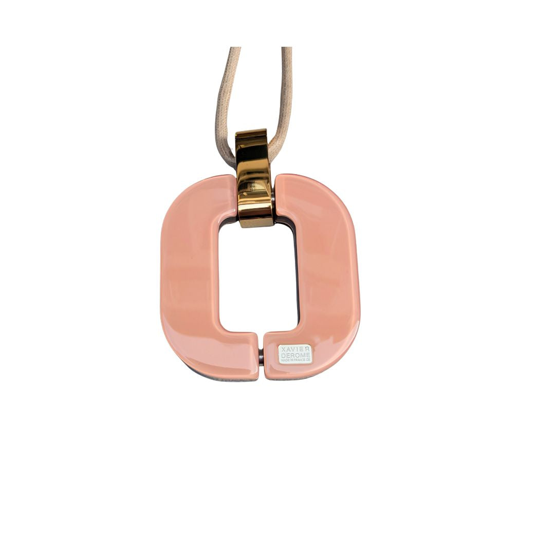 Xavier Derome - Xavier Derome - Collier Acetate réversible Ecaille - Nude - ARTY DANDY